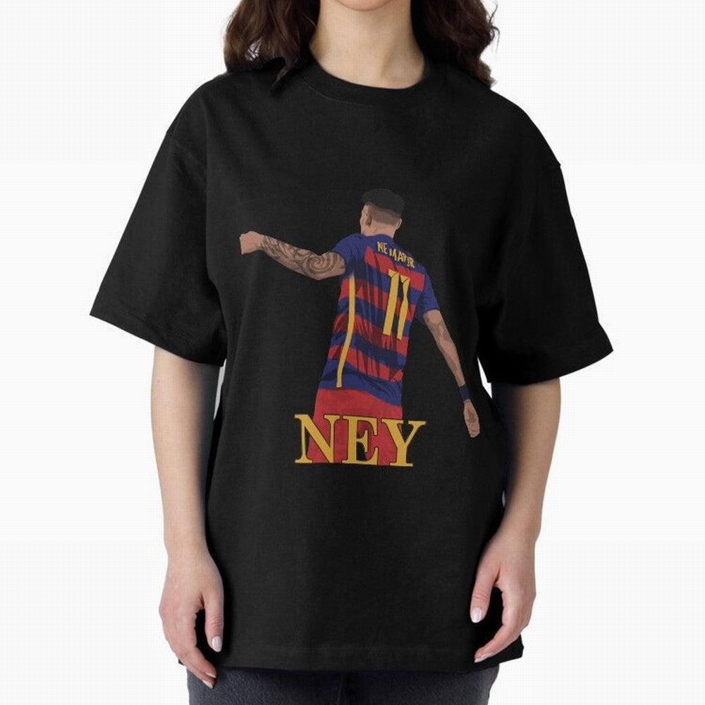Neymar Oversized T-Shirt Celebrate National Team Dreams in FIFA World Cup 2026 USA Canada Mexico for Fans of CR7 and Messi and Argentina and Brazil, Bringing Fan Favorite Moments, National Team Passion, Big Match Drama and Soccer History; Great for