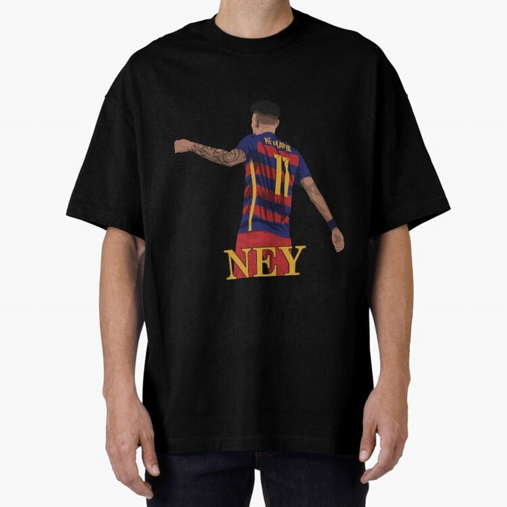 Neymar Oversized T-Shirt Celebrate National Team Dreams in FIFA World Cup 2026 USA Canada Mexico for Fans of CR7 and Messi and Argentina and Brazil, Bringing Fan Favorite Moments, National Team Passion, Big Match Drama and Soccer History; Great for