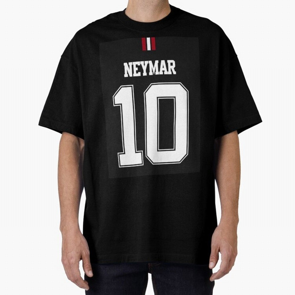 Neymar Oversized T-Shirt Keep Football History Alive during FIFA World Cup 2026 USA Canada Mexico Spirit, Made for Brazil, Portugal and Argentina, Messi, CR7 and Mbappe, Championship Spirit, Famous Goals, Roaring Crowds and International Football