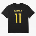 NEYMAR Oversized T-Shirt Carry Global Football Passion for FIFA World Cup 2026, Featuring Messi, CR7 and Mbappe, France, Sports Nostalgia, International Competition, Famous Players and Unforgettable Victories; Made for Collectors Who Enjoy Iconic