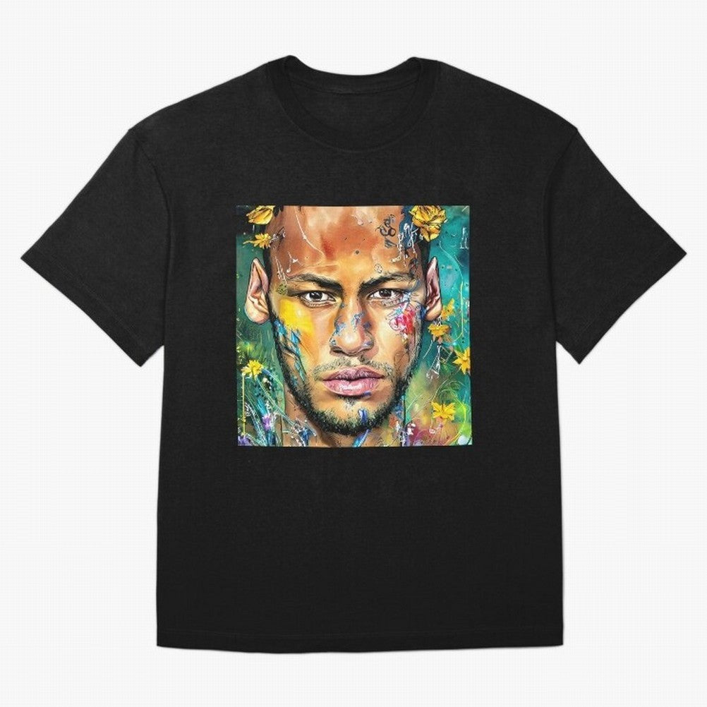 Neymar Oversized T-Shirt Celebrate Football Heritage in Global Football Passion for FIFA World Cup 2026 USA Canada Mexico, Inspired by Neymar, England and Germany, Classic Soccer Heritage, Championship Pressure, Fan Loyalty and International Pride;