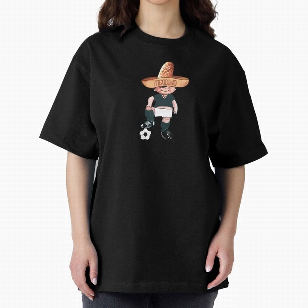 Classic Soccer Retro Mexico 1970 Oversized T-Shirt Bring Match Day Fire to FIFA World Cup 2026 Group Stage Spirit, Made for Spain, Haaland, Football Passion, Legendary Performances, Festival Vibes and Supporter Community; Ideal for Passionate Fans