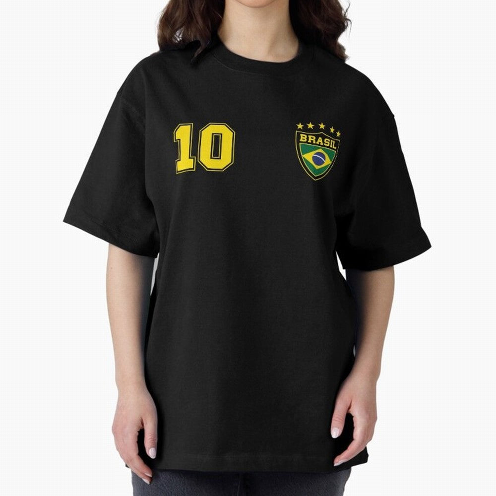 Classic Brasil Soccer No. 10 Brazil World Jersey Cup T Shirt Essential T-Shirt Celebrate Rivalries and Pride in FIFA World Cup 2026 USA Canada Mexico Spirit, Connected to England, France and Netherlands, Mbappe, Football Passion, Legendary