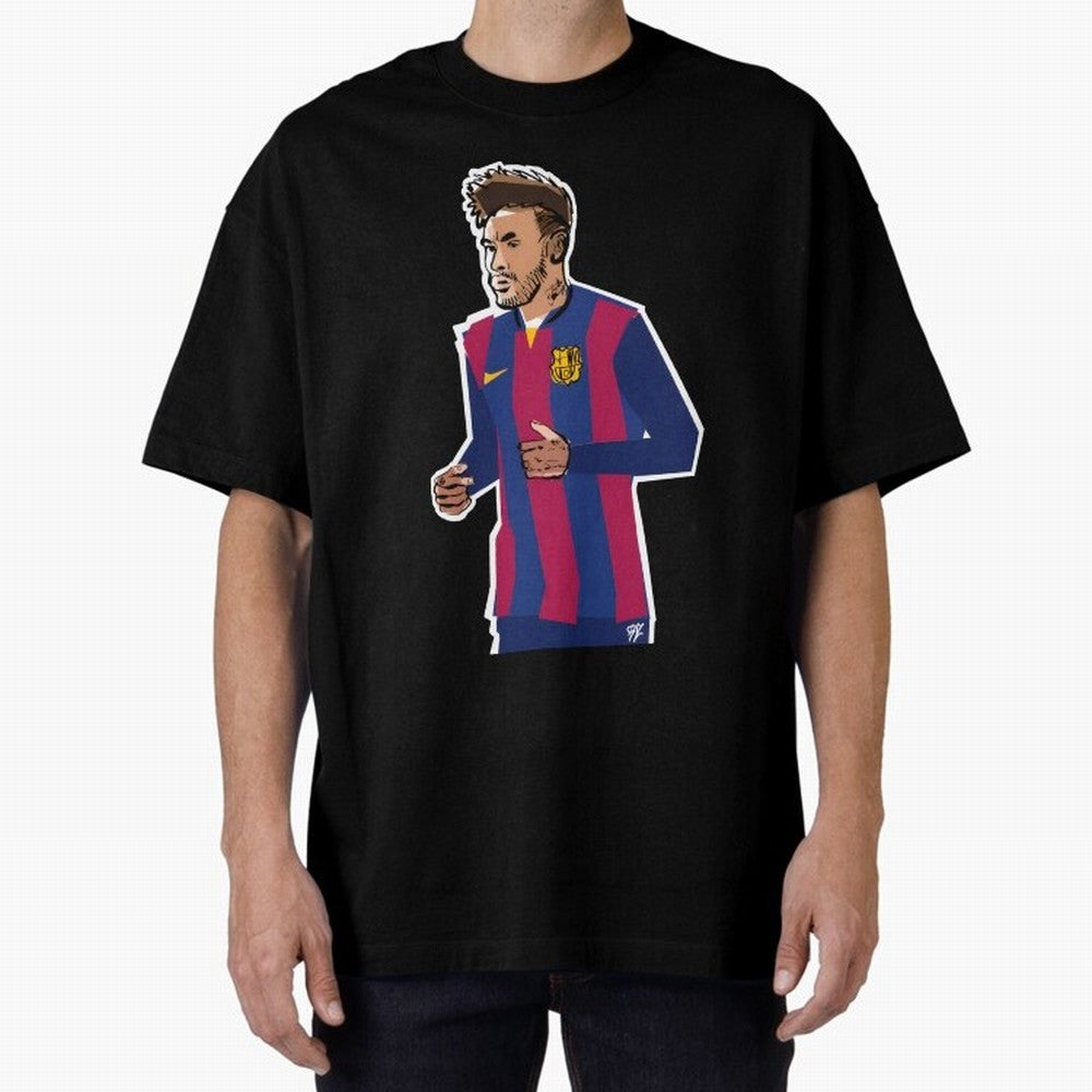 Neymar prime Oversized T-Shirt Capture FIFA World Cup 2026 for Fans of Messi and Argentina and Brazil, Bringing Football Festival Excitement, Trophy Ambitions, Country Rivalries and Star Player Buzz; Ideal for Passionate Fans Who Love Underdog