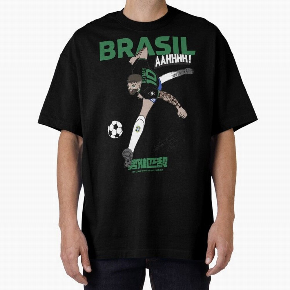 NEYMAR BRAZIL Oversized T-Shirt Bring World Football Passion into the FIFA World Cup 2026 Group Stage Journey through Neymar, Haaland and Cristiano Ronaldo Highlights, Portugal Pride, Game Day Rituals, Football Legends, Country Pride and the Road