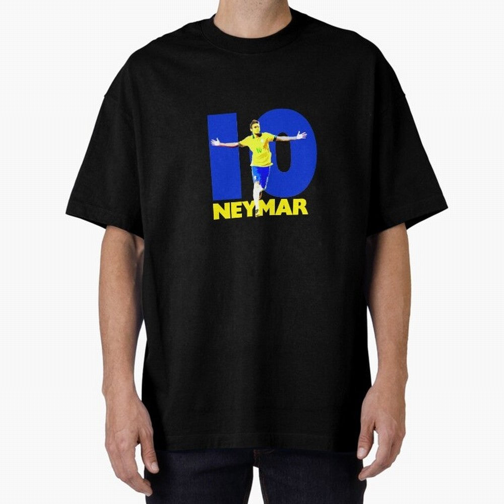 Neymar 10 Oversized T-Shirt Capture the FIFA World Cup 2026 Group Stage Journey through CR7 Highlights, France Pride, Football History, Final Match Energy, Crowd Noise and Once in a Lifetime Moments; Perfect for Supporters Who Want Bold Football