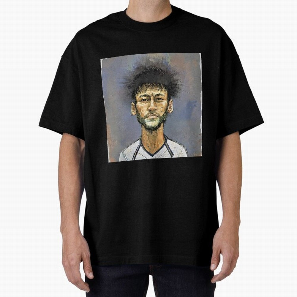 Portrait of neymar Oversized T-Shirt Follow Every Goal of the FIFA World Cup 2026 Group Stage Journey through Neymar Highlights, Argentina, France and Brazil Pride, Match Day Excitement, Supporter Culture, Golden Goals and Global Football Passion;