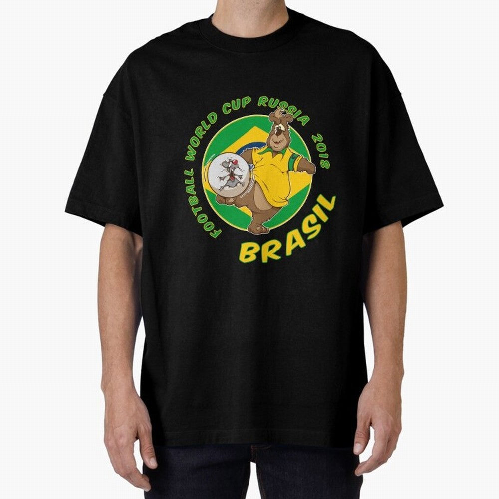 Football Russia 2018 World Cup Brazil T shirts and Merchandise Oversized T-Shirt Fuel the FIFA World Cup 2026 Journey through Cristiano Ronaldo Highlights, England Pride, Sports Nostalgia, International Competition, Famous Players and Unforgettable