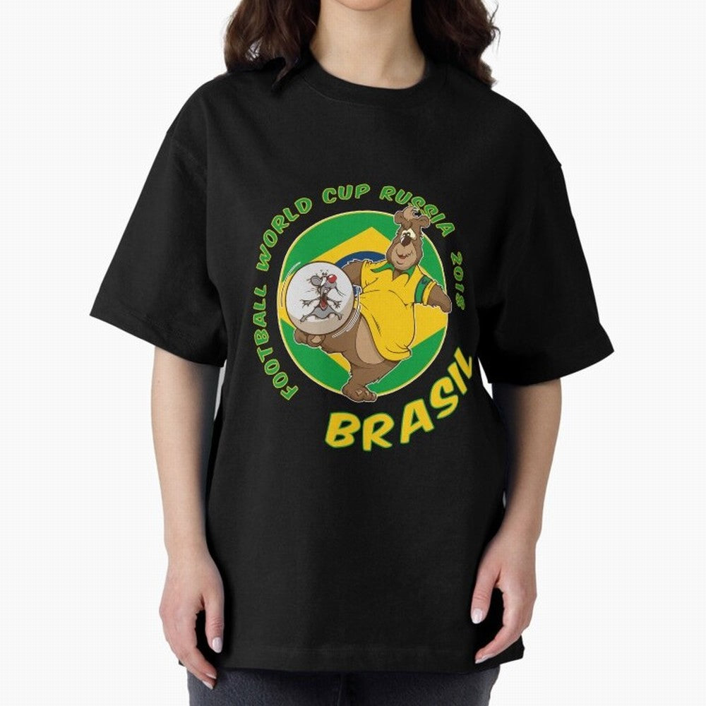Football Russia 2018 World Cup Brazil T shirts and Merchandise Oversized T-Shirt Fuel the FIFA World Cup 2026 Journey through Cristiano Ronaldo Highlights, England Pride, Sports Nostalgia, International Competition, Famous Players and Unforgettable