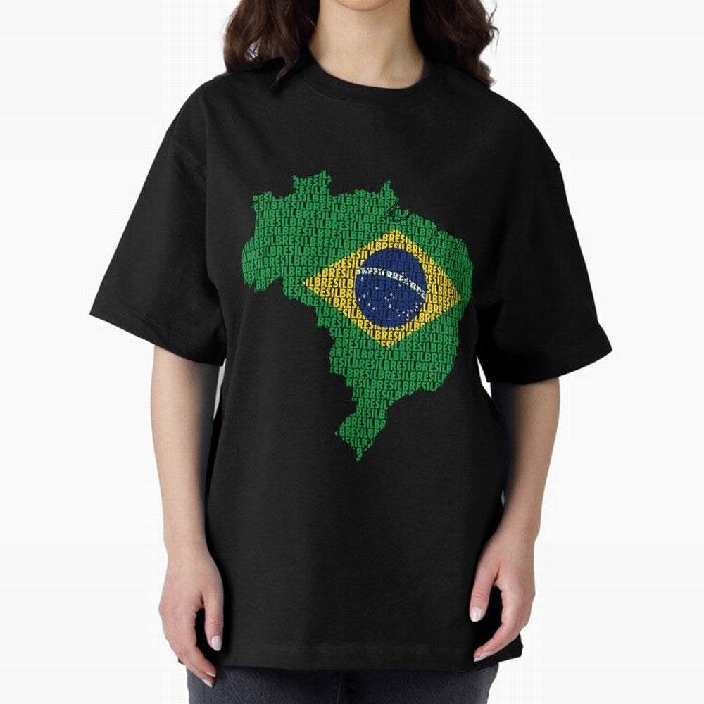 Map of Brazil (Brazil) Classic T-Shirt Turn Football Passion into the FIFA World Cup 2026 USA Canada Mexico Journey through Mbappe Highlights, Brazil, Portugal and Argentina Pride, Game Day Rituals, Football Legends, Country Pride and the Road to