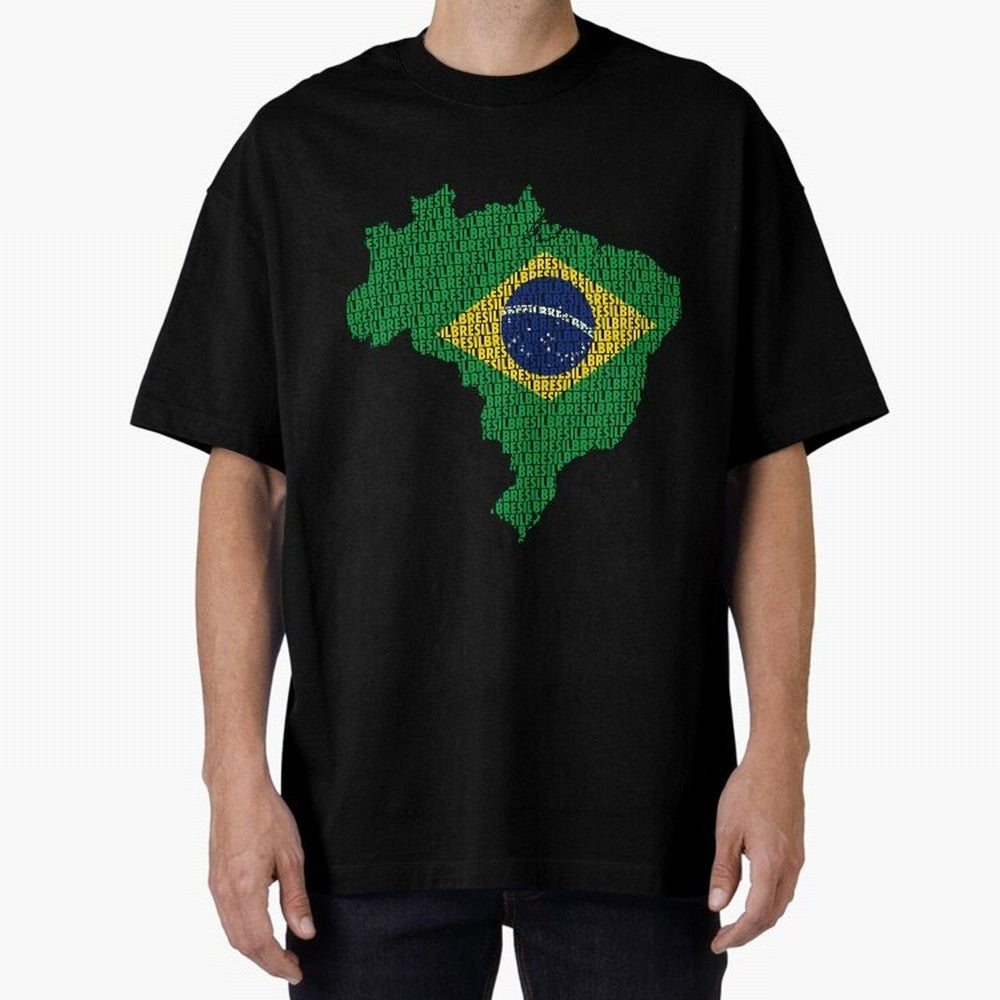 Map of Brazil (Brazil) Classic T-Shirt Turn Football Passion into the FIFA World Cup 2026 USA Canada Mexico Journey through Mbappe Highlights, Brazil, Portugal and Argentina Pride, Game Day Rituals, Football Legends, Country Pride and the Road to