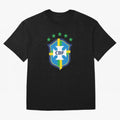 Brazilian Football Confederation Classic T-Shirt Follow the Road to FIFA World Cup 2026 for Fans of Messi and Cristiano Ronaldo and France and Portugal, Bringing Football Passion, Legendary Performances, Festival Vibes and Supporter Community;