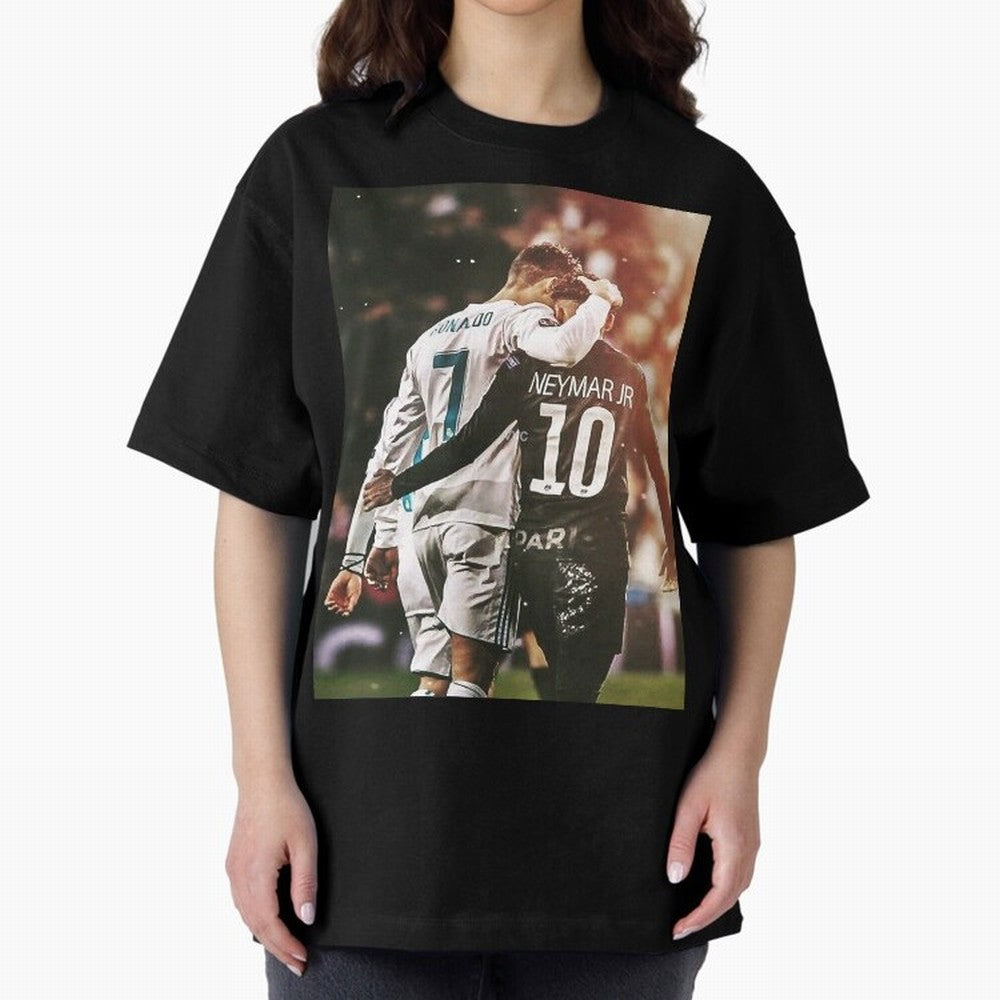 CR7 N Neymar Essential T-Shirt Feel International Energy from FIFA World Cup 2026 USA Canada Mexico Spirit, Centered on Netherlands, Haaland and Mbappe, Championship Spirit, Famous Goals, Roaring Crowds and International Football Unity; Perfect for