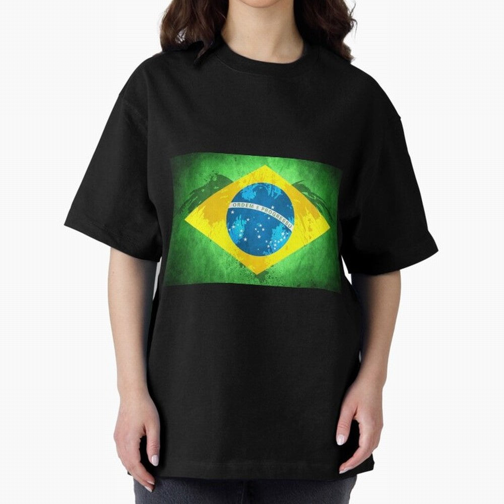 Brazil Oversized T-Shirt Turn Every Weekend Toward FIFA World Cup 2026 USA Canada Mexico for Fans of Messi, Neymar and Mbappe and France and Portugal, Bringing Stadium Chants, National Pride, Trophy Dreams and Unforgettable Football Memories; Ideal