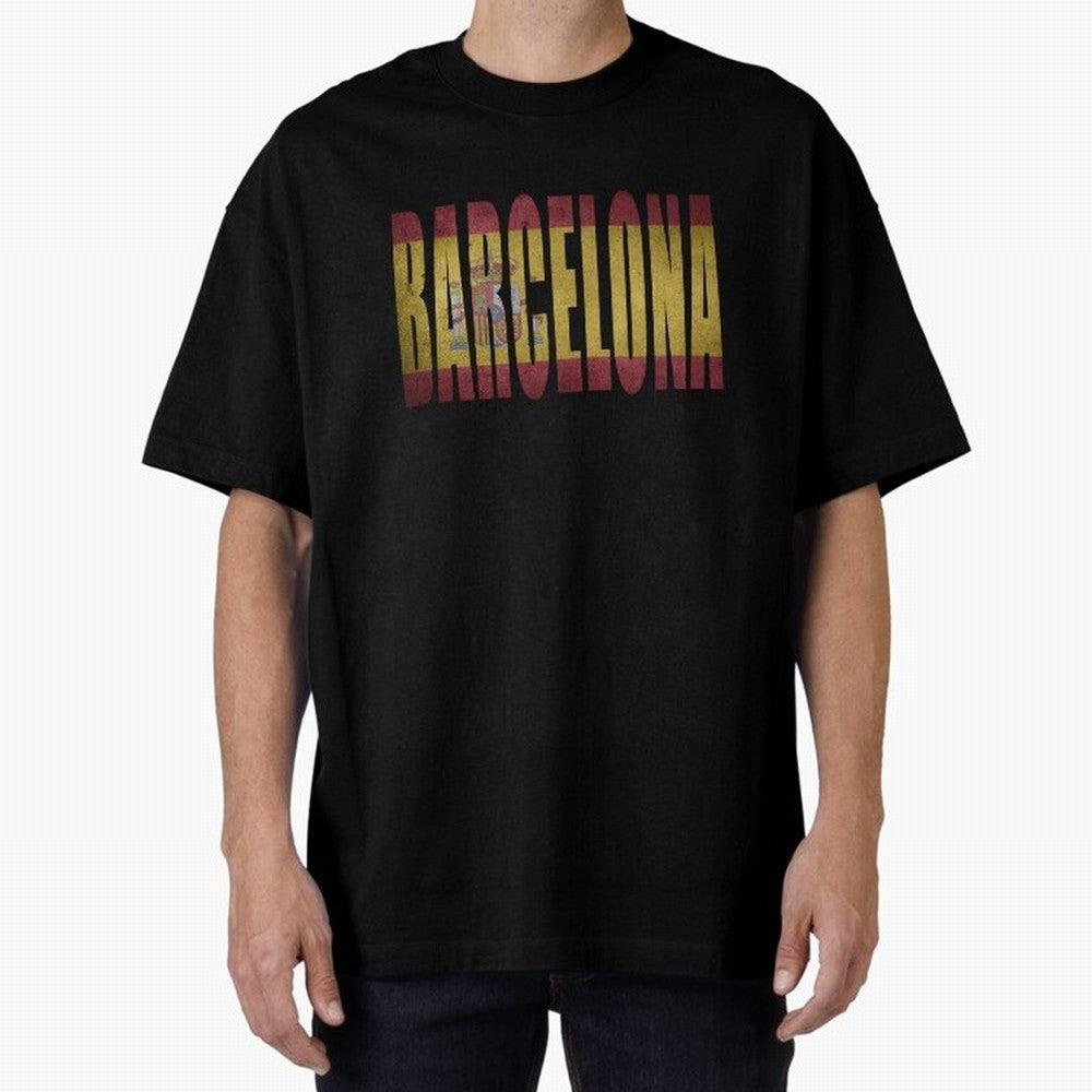Barcelona city Oversized T-Shirt Remember Iconic Moments from FIFA World Cup 2026 Filled with Neymar, Brazil Energy, Global Supporter Spirit, Legendary Goals, National Colors and Tournament Celebration; Built for Supporters Chasing Trophy Dreams,