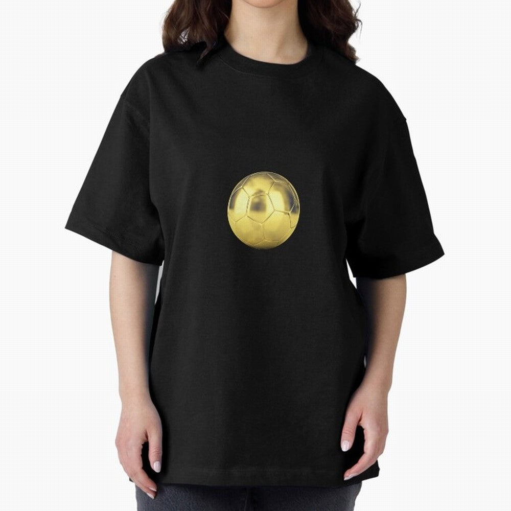 Gold Football | Golden Football Good Quality Oversized T-Shirt Make Every Match About the FIFA World Cup 2026 Group Stage Journey through Messi, CR7 and Mbappe Highlights, Portugal Pride, Supporter Pride, Iconic Celebrations, Legendary Names and
