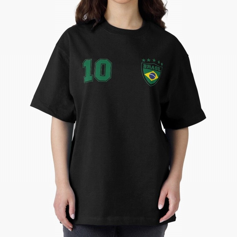 Classic Brasil Soccer No. 10 Brazil World Jersey Cup T Shirt Classic T-Shirt Show Your Stadium Side during FIFA World Cup 2026 Group Stage for Fans of Mbappe and Neymar and Argentina, Bringing Global Supporter Spirit, Legendary Goals, National