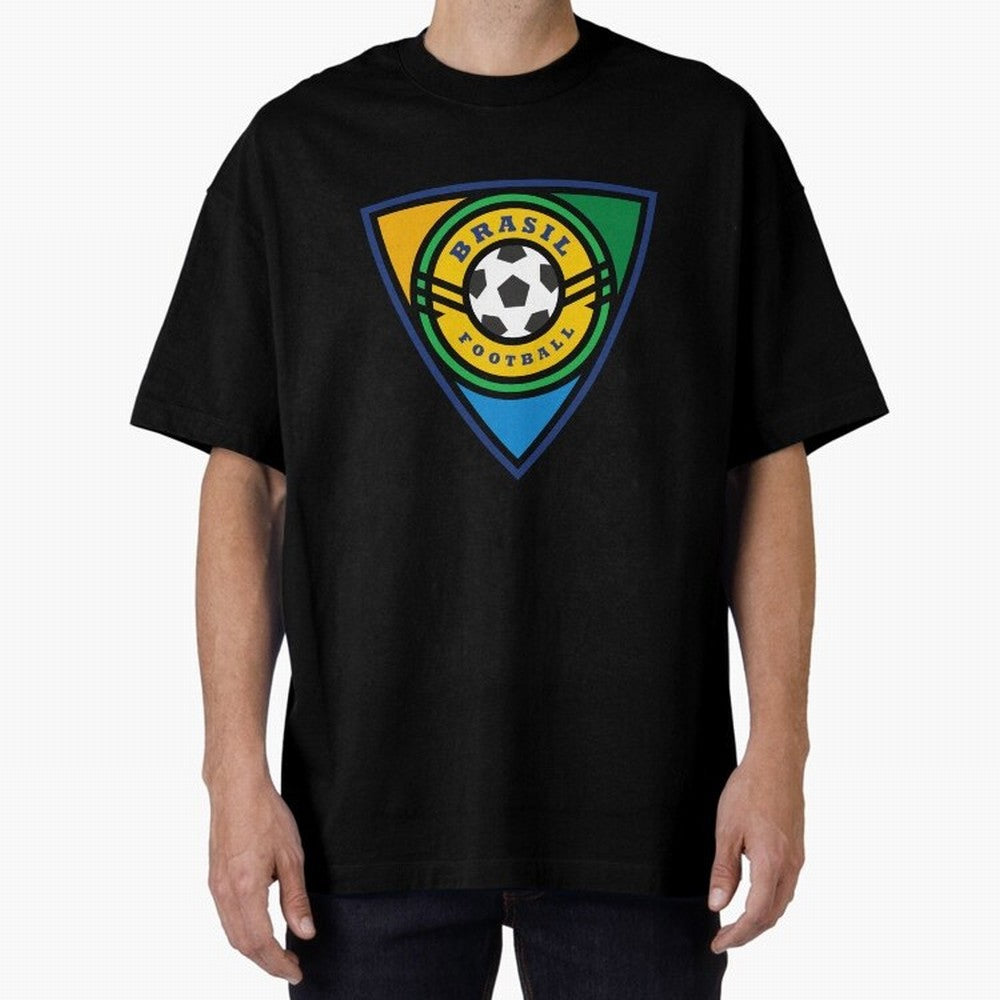 Brazil football emblem Essential T-Shirt Keep Football History Alive during Global Football Passion for FIFA World Cup 2026 USA Canada Mexico, Built around Messi and Cristiano Ronaldo, Brazil, Championship Spirit, Famous Goals, Roaring Crowds and