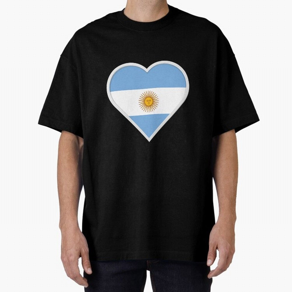 Argentina World Cup Brazil Futebol Portugal Croatia Football Soccer Sports Mondial Morocco France Fifa 2022 Argentina Netherlands Neymar Ronaldo Ziyech Bounou Oversized T-Shirt Celebrate National Team Dreams in Match Day Hype around FIFA World Cup