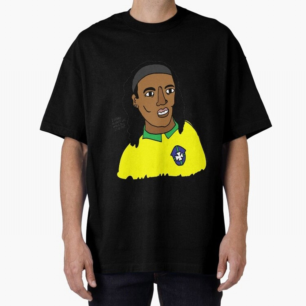 Ronaldinho Brazil Football Ball Life Classic T-Shirt Bring International Match Energy to FIFA World Cup 2026 USA Canada Mexico Capturing Messi and Cristiano Ronaldo, Germany Energy, Goal Celebration Energy, Supporter Heritage, Football Icons and