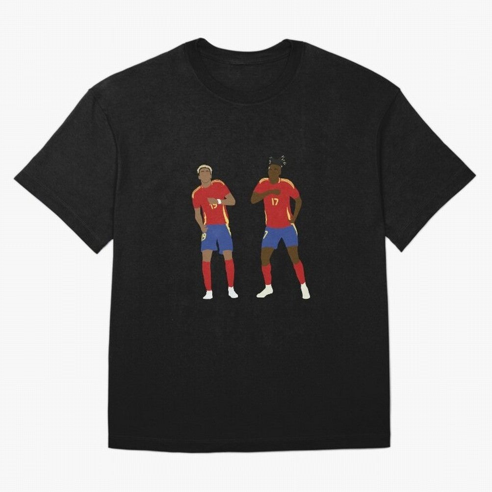 Yamal and Williams Dance Duo Oversized T-Shirt Celebrate the Biggest Stage of FIFA World Cup 2026 USA Canada Mexico with Cristiano Ronaldo, Spain and Netherlands Energy, Football Festival Excitement, Trophy Ambitions, Country Rivalries and Star