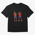 Yamal and Williams Dance Duo Oversized T-Shirt Celebrate the Biggest Stage of FIFA World Cup 2026 USA Canada Mexico with Cristiano Ronaldo, Spain and Netherlands Energy, Football Festival Excitement, Trophy Ambitions, Country Rivalries and Star