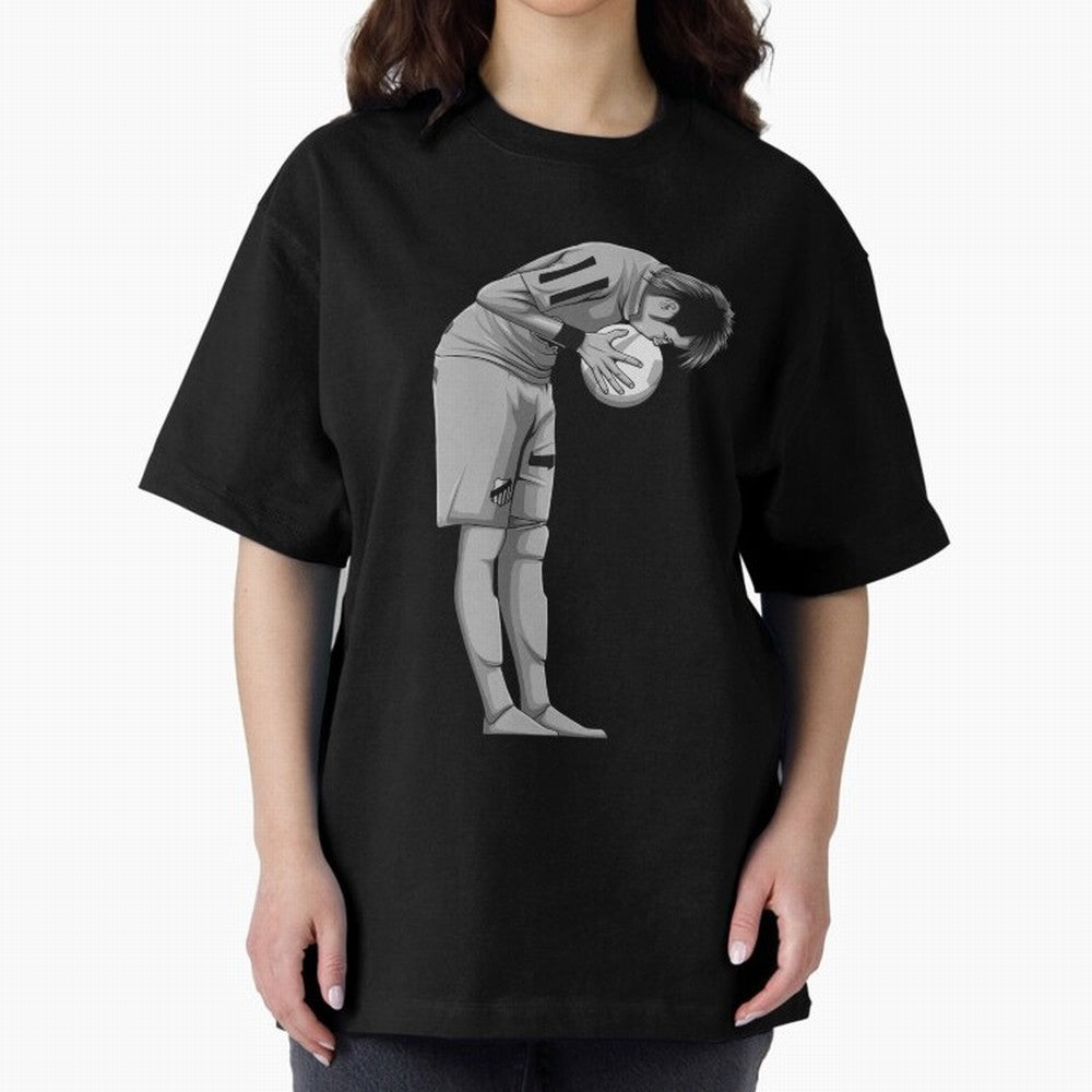 Neymar Black and White Version Oversized T-Shirt Follow the Road to FIFA World Cup 2026 Featuring Cristiano Ronaldo, Haaland and CR7, England, France and Netherlands Energy, Goal Celebration Energy, Supporter Heritage, Football Icons and Worldwide