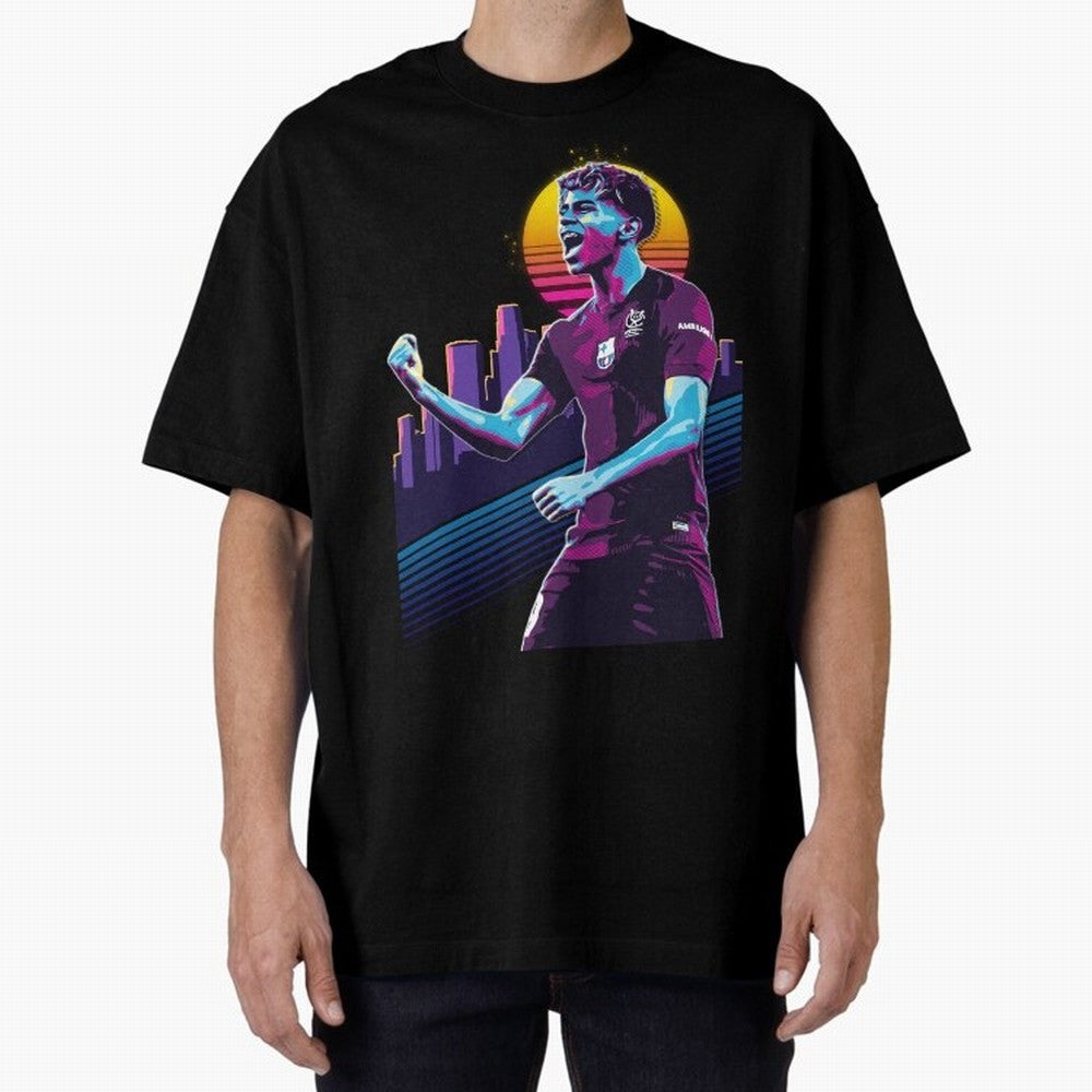 Lamine Yamal celebration 3 Oversized T-Shirt Fuel Your Fan Pride for the FIFA World Cup 2026 Group Stage Journey through Haaland Highlights, Portugal Pride, Retro Football Energy, Iconic Rivalries, Trophy Chase Drama and Stadium Atmosphere; Made