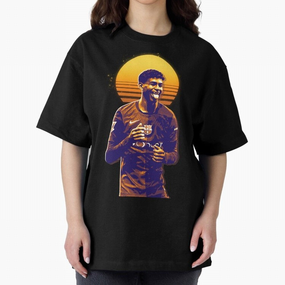 Yamal Lamine fcb club Oversized T-Shirt Stand with the FIFA World Cup 2026 Journey through Messi Highlights, Portugal Pride, Goal Celebration Energy, Supporter Heritage, Football Icons and Worldwide Tournament Joy; Ideal for Fans Who Follow Messi,