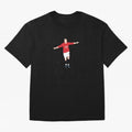 Vintage Cristiano Ronaldo Oversized T-Shirt Back the Journey through Match Day Hype around FIFA World Cup 2026, Mbappe and Neymar, Spain, Retro Football Energy, Iconic Rivalries, Trophy Chase Drama and Stadium Atmosphere; Made for Die Hard