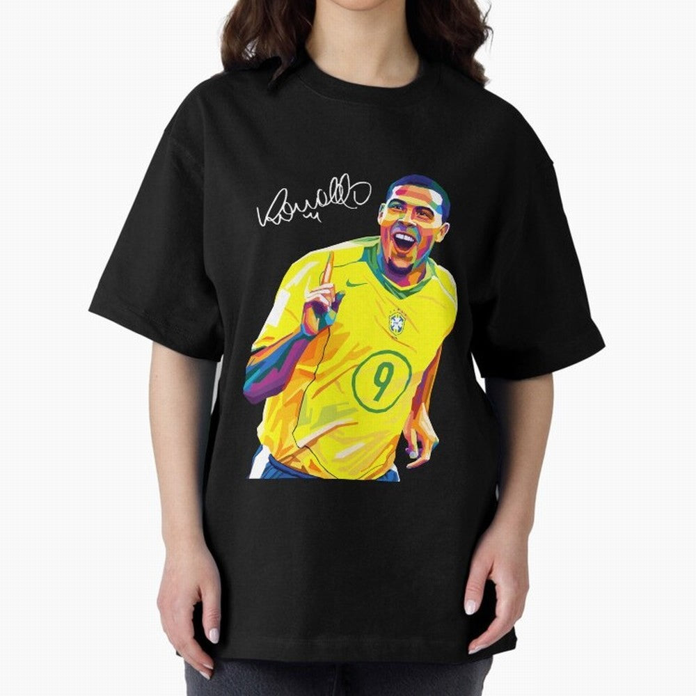 Ronaldo 9 Wpap Pop Art Oversized T-Shirt Carry the Colors and Pride of FIFA World Cup 2026 USA Canada Mexico Made for Mbappe and Neymar, Germany Energy, Worldwide Fan Energy, Dramatic Goals, Stadium Lights and Championship Celebrations; Perfect for