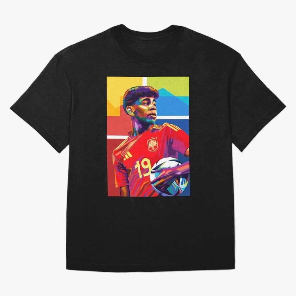 Lamine Yamal Football Wpap Art Classic T-Shirt Show Your Love for the FIFA World Cup 2026 USA Canada Mexico Journey through Messi and Cristiano Ronaldo Highlights, England, France and Netherlands Pride, Tournament Hype, Historic Matchups, Family
