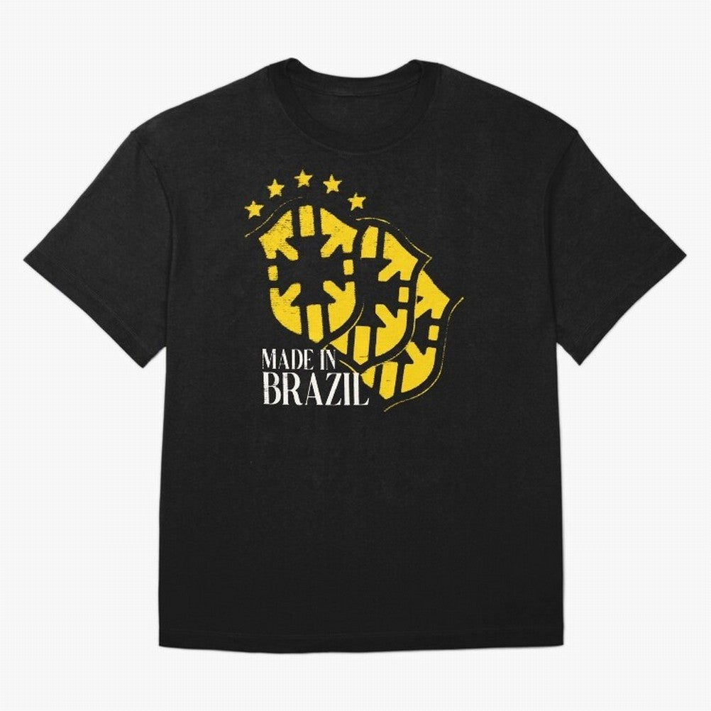 Design Made in Brazil Classic T-Shirt Relive the FIFA World Cup 2026 Journey through Haaland and Mbappe Highlights, England Pride, Retro Football Energy, Iconic Rivalries, Trophy Chase Drama and Stadium Atmosphere; Made for Collectors Who Enjoy