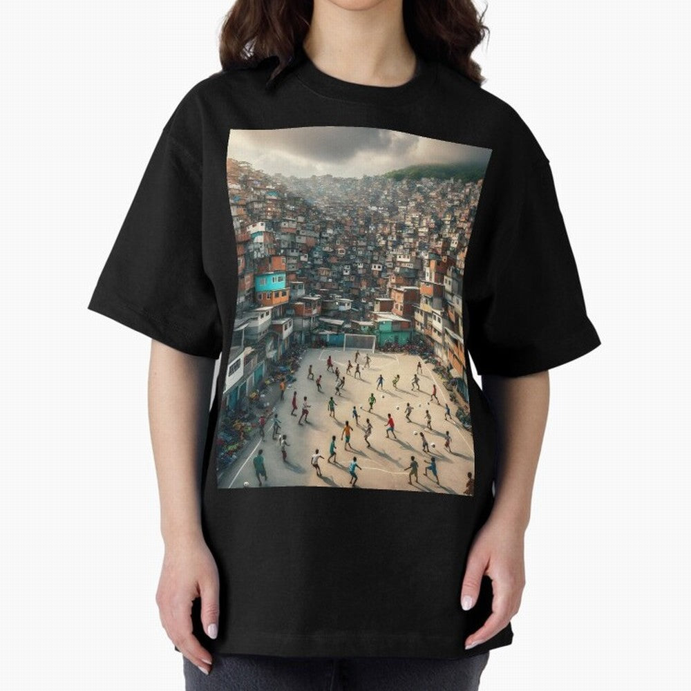 Favela Happiness Classic T-Shirt Bring World Football Passion into Global Football Passion for FIFA World Cup 2026, Celebrating CR7 and Messi, Argentina and Brazil, Football Passion, Legendary Performances, Festival Vibes and Supporter Community;
