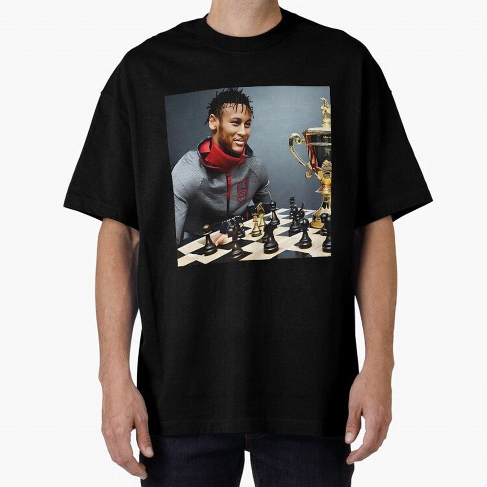 Mastermind: Neymar Playing Chess with the Championship Trophy Classic T-Shirt Support Your Favorite Stars during FIFA World Cup 2026 Group Stage for Fans of CR7 and Portugal, Spain and Germany, Bringing Supporter Pride, Iconic Celebrations,