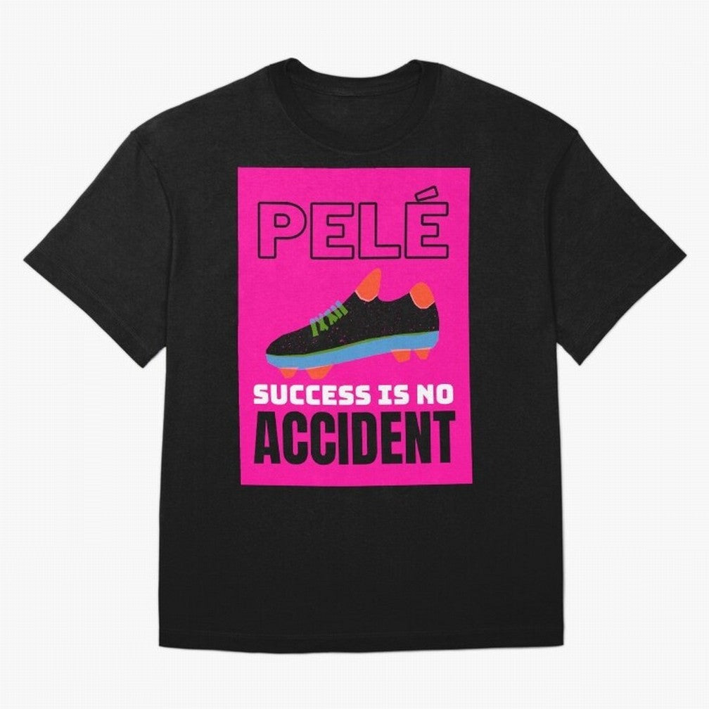 Pele Quote Success Is No Accident Graphic Classic T-Shirt Make Game Day About FIFA World Cup 2026 Filled with Neymar, Haaland and Cristiano Ronaldo, Portugal, Spain and Germany Energy, Tournament Hype, Historic Matchups, Family Viewing Parties and