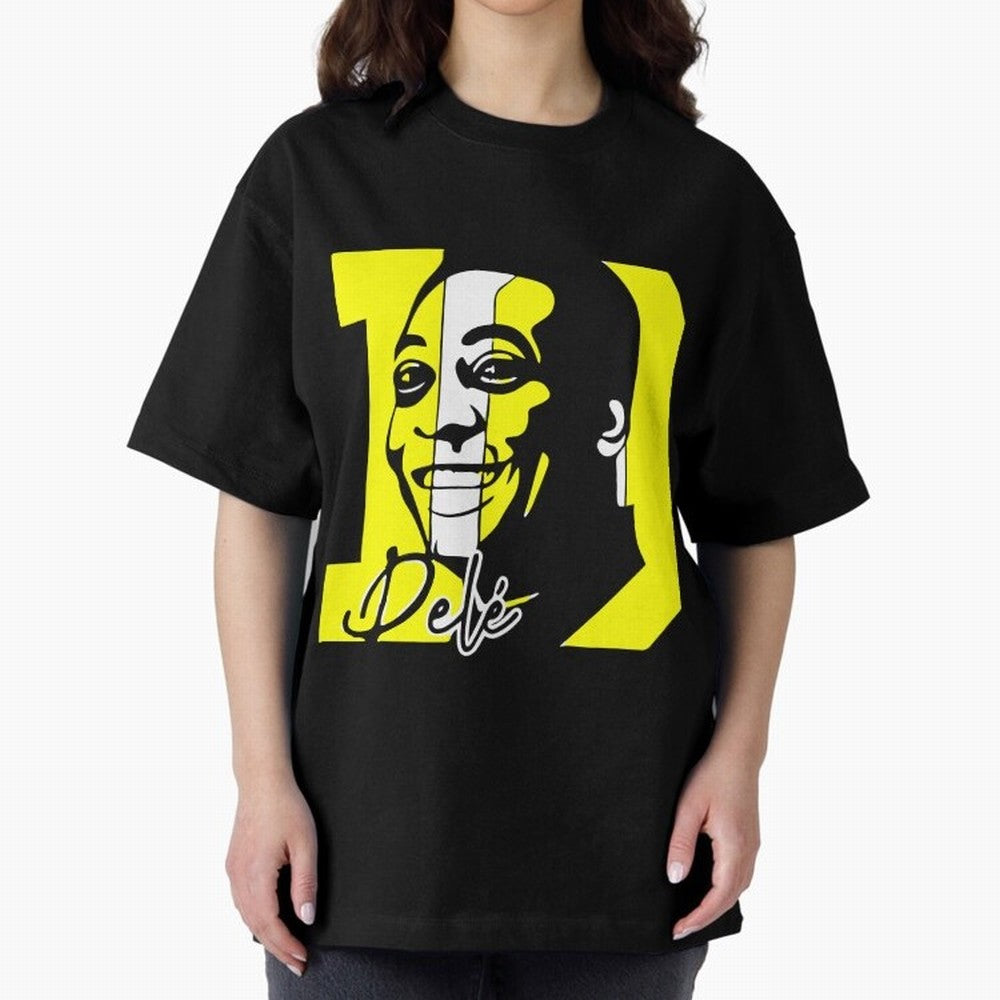 Pele Soccer Brazil Player, RIP Pele - pel¨¦ [HiSVG.CoM] Oversized T-Shirt Represent FIFA World Cup 2026 Group Stage Celebrating Messi, Neymar and Mbappe, Portugal Energy, Soccer Culture, Superstar Moments, National Team Dreams and Competitive Fire;