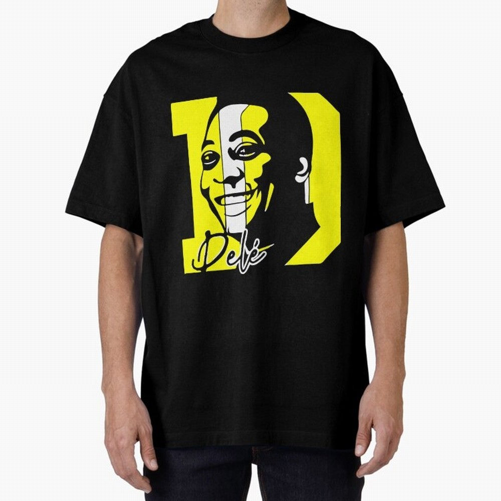 Pele Soccer Brazil Player, RIP Pele - pel¨¦ [HiSVG.CoM] Oversized T-Shirt Represent FIFA World Cup 2026 Group Stage Celebrating Messi, Neymar and Mbappe, Portugal Energy, Soccer Culture, Superstar Moments, National Team Dreams and Competitive Fire;