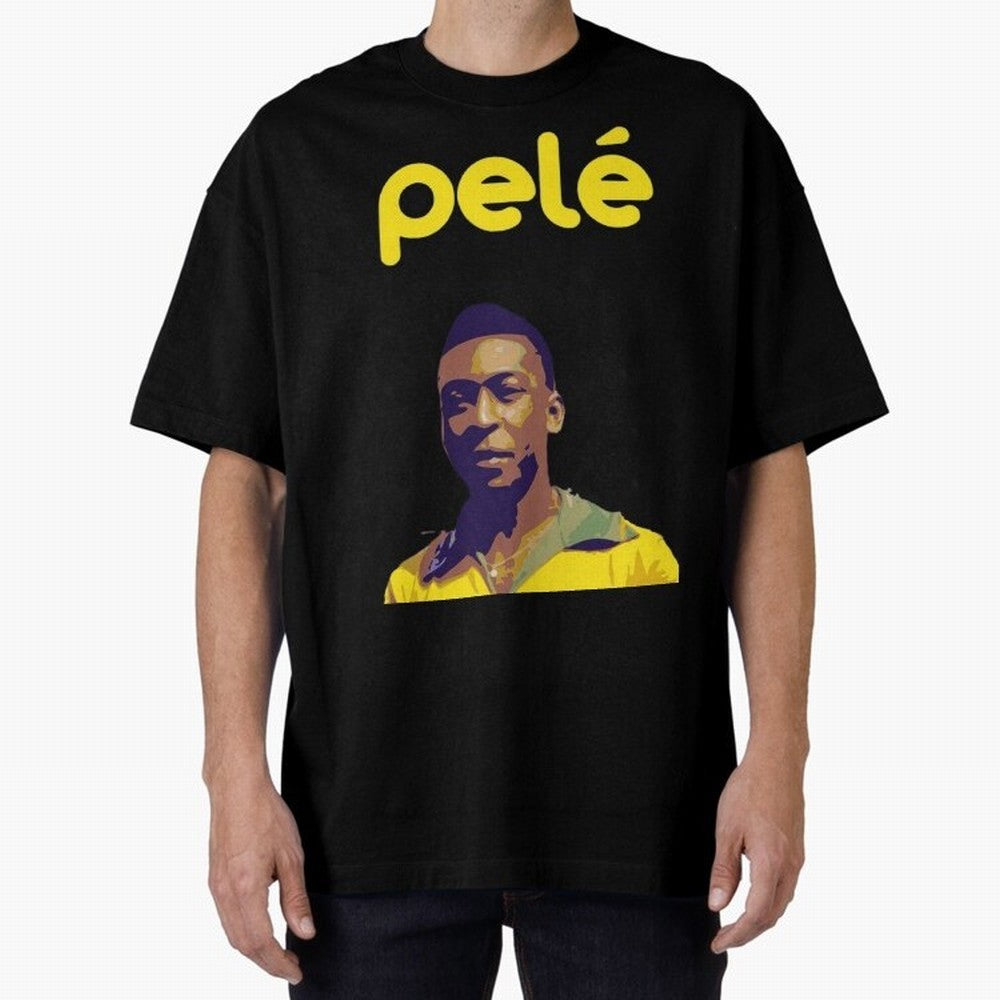 RIP Pel¨¦ Oversized T-Shirt Follow Global Football Passion for FIFA World Cup 2026 USA Canada Mexico, with Cristiano Ronaldo, Argentina, France and Brazil, Supporter Pride, Iconic Celebrations, Legendary Names and Global Match Day Energy; Ideal for