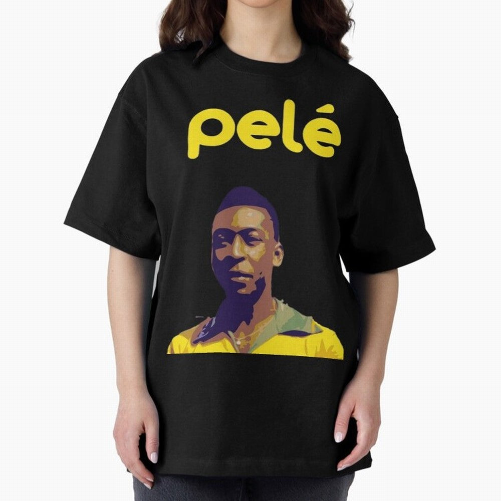 RIP Pel¨¦ Oversized T-Shirt Follow Global Football Passion for FIFA World Cup 2026 USA Canada Mexico, with Cristiano Ronaldo, Argentina, France and Brazil, Supporter Pride, Iconic Celebrations, Legendary Names and Global Match Day Energy; Ideal for