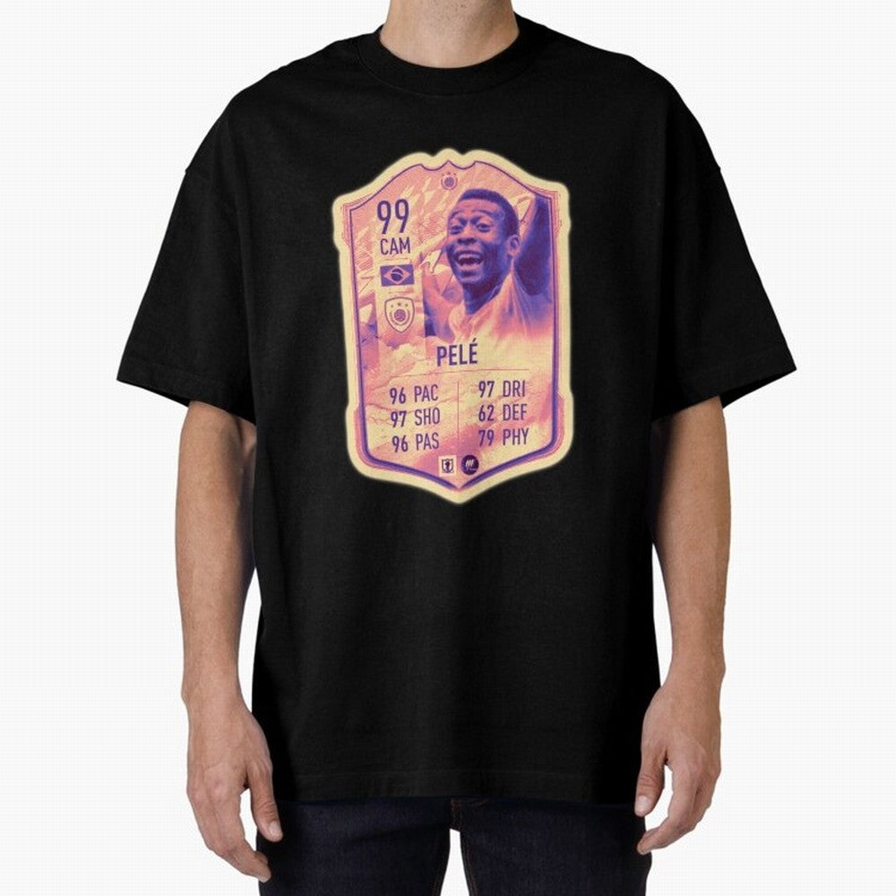 Pele Oversized T-Shirt Carry the Colors and Pride of the FIFA World Cup 2026 Journey through Cristiano Ronaldo, Haaland and CR7 Highlights, France and Portugal Pride, Vintage Soccer Flavor, Modern Football Stars, National Flags and Final Night
