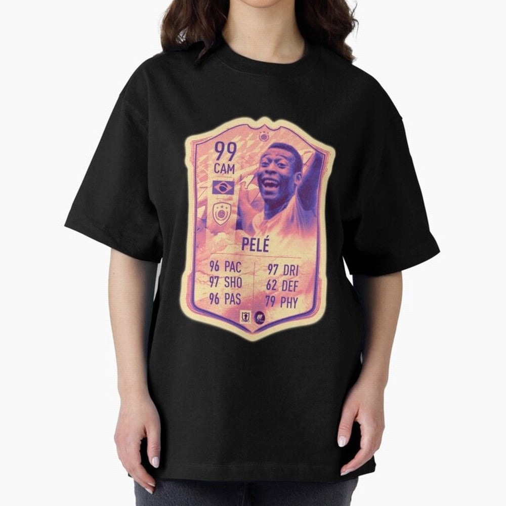 Pele Oversized T-Shirt Carry the Colors and Pride of the FIFA World Cup 2026 Journey through Cristiano Ronaldo, Haaland and CR7 Highlights, France and Portugal Pride, Vintage Soccer Flavor, Modern Football Stars, National Flags and Final Night