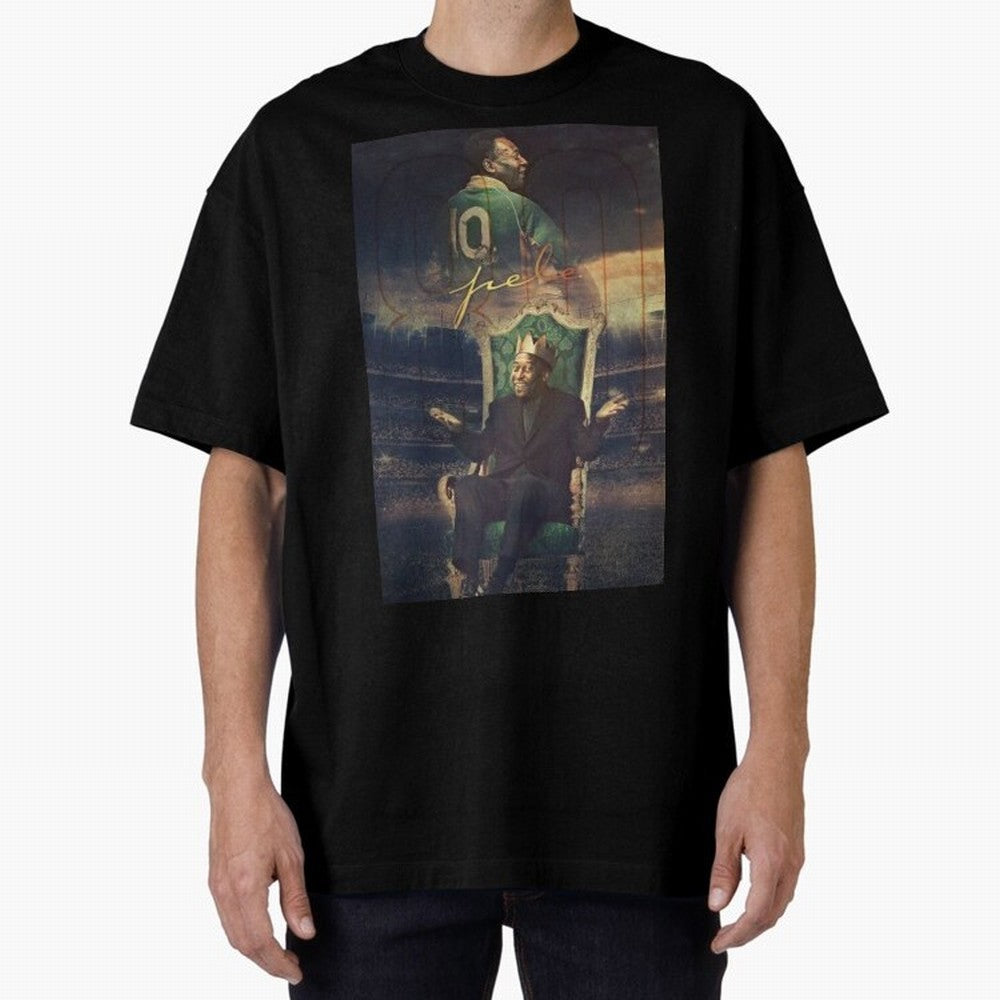 Pel¨¦ Pel¨¦ Pel¨¦ Pele Pele Pele Brazil Brazil Oversized T-Shirt Wear the Spirit of Global Football Passion for FIFA World Cup 2026 USA Canada Mexico, Filled with Messi, CR7 and Mbappe, England and Germany, Tournament Hype, Historic Matchups,