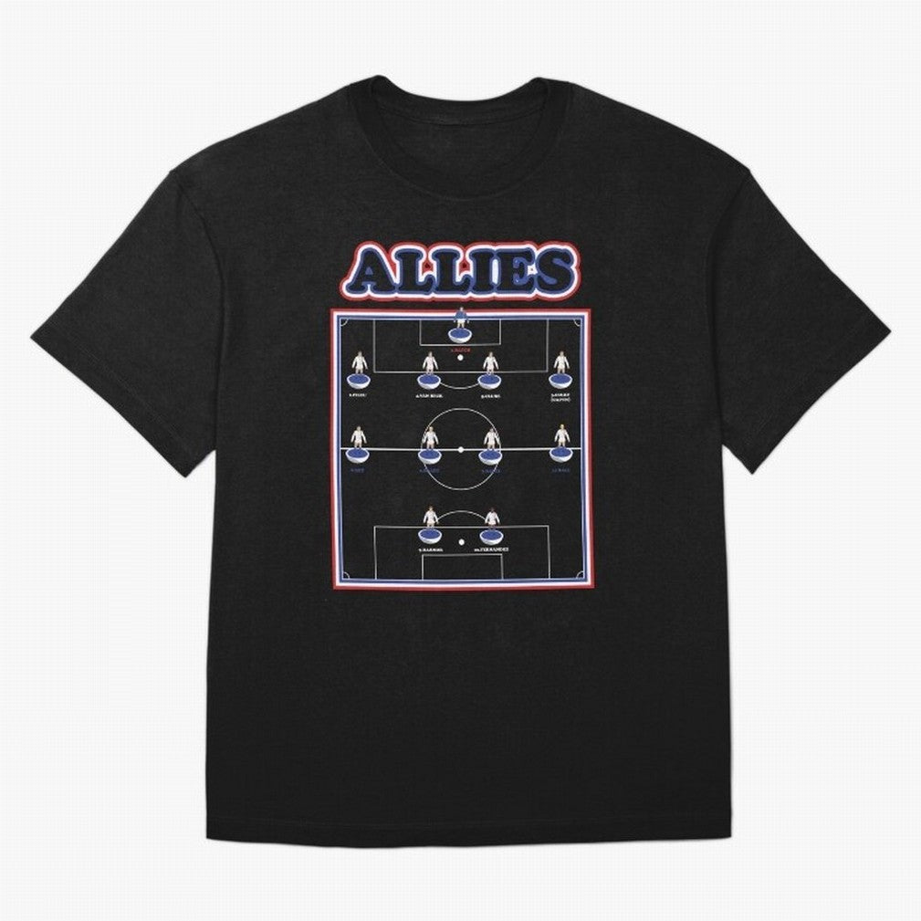 The Allies Team Line Up Oversized T-Shirt Treasure FIFA World Cup 2026 Group Stage Highlighting Haaland and Mbappe, Portugal, Spain and Germany Energy, Fan Favorite Moments, National Team Passion, Big Match Drama and Soccer History; Ideal for Fans