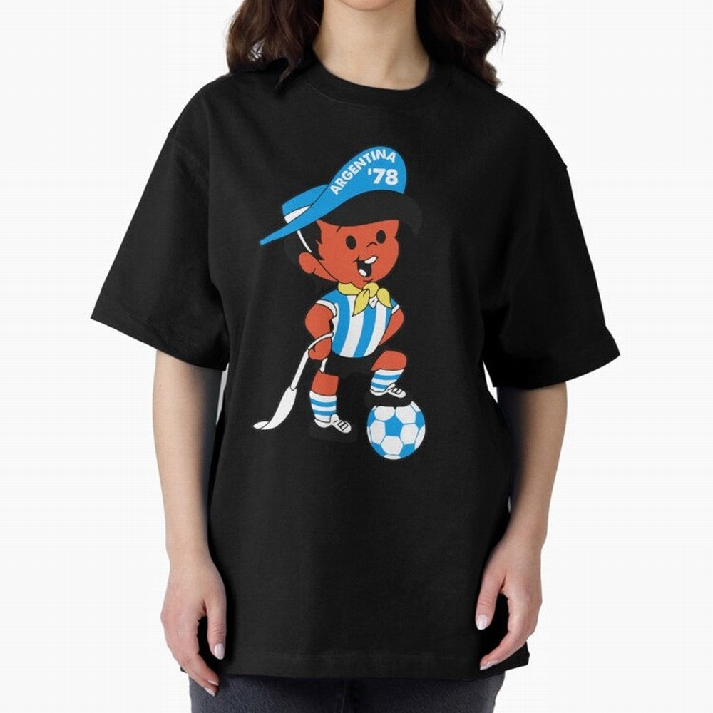 Argentina 78 Mascot Print1 Essential T-Shirt Bring Supporter Culture to Match Day Hype around FIFA World Cup 2026 USA Canada Mexico, Neymar, Haaland and Cristiano Ronaldo, France, Classic Soccer Heritage, Championship Pressure, Fan Loyalty and