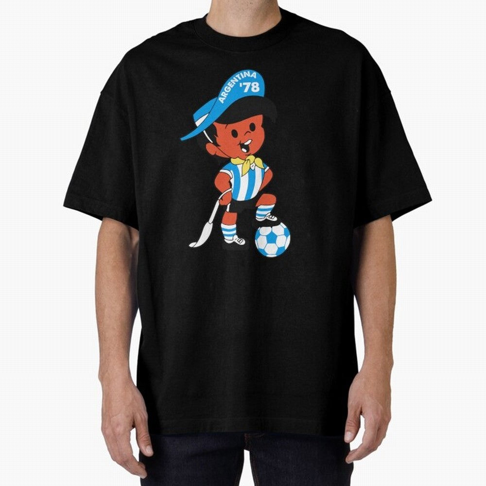 Argentina 78 Mascot Print1 Essential T-Shirt Bring Supporter Culture to Match Day Hype around FIFA World Cup 2026 USA Canada Mexico, Neymar, Haaland and Cristiano Ronaldo, France, Classic Soccer Heritage, Championship Pressure, Fan Loyalty and