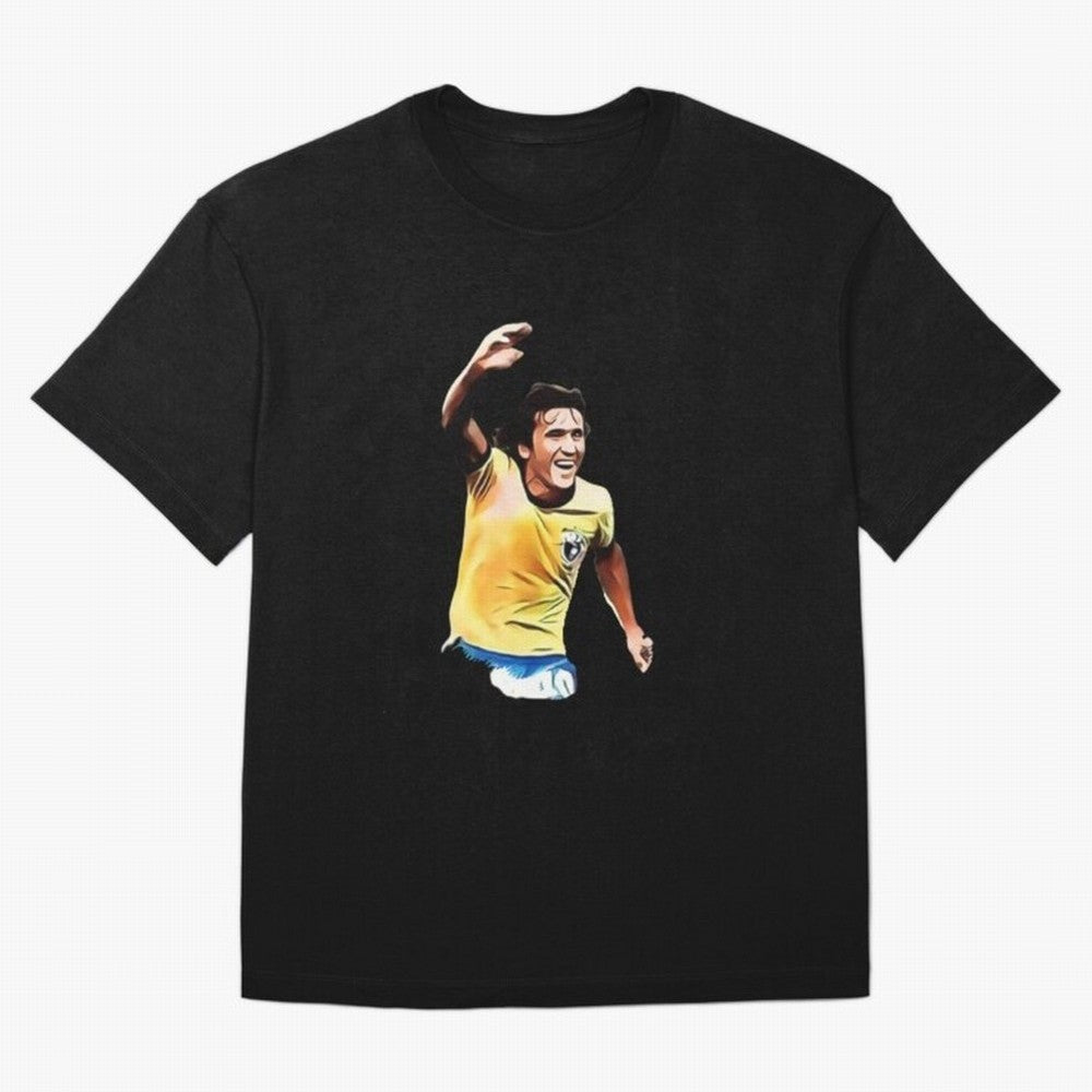 Legends of The Beautiful Game Cartoon Collection Legends Arthur Zico 2 Cartoon Artwork134 Oversized T-Shirt Support Your Favorite Stars during FIFA World Cup 2026 USA Canada Mexico for Fans of Neymar and Portugal, Spain and Germany, Bringing Soccer