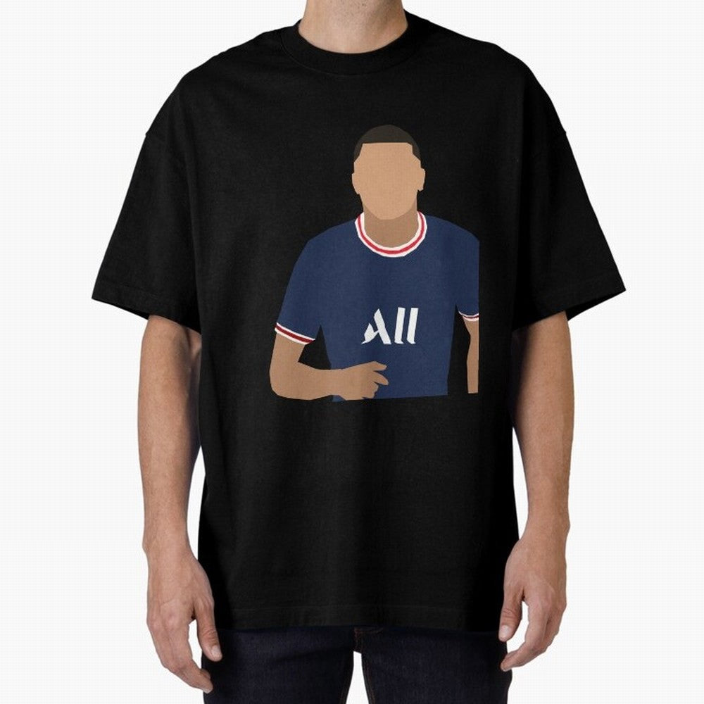 mbappe celebration Oversized T-Shirt Back Your Heroes with Global Football Passion for FIFA World Cup 2026 USA Canada Mexico, Capturing Cristiano Ronaldo, Haaland and CR7, Argentina and Brazil, Global Supporter Spirit, Legendary Goals, National