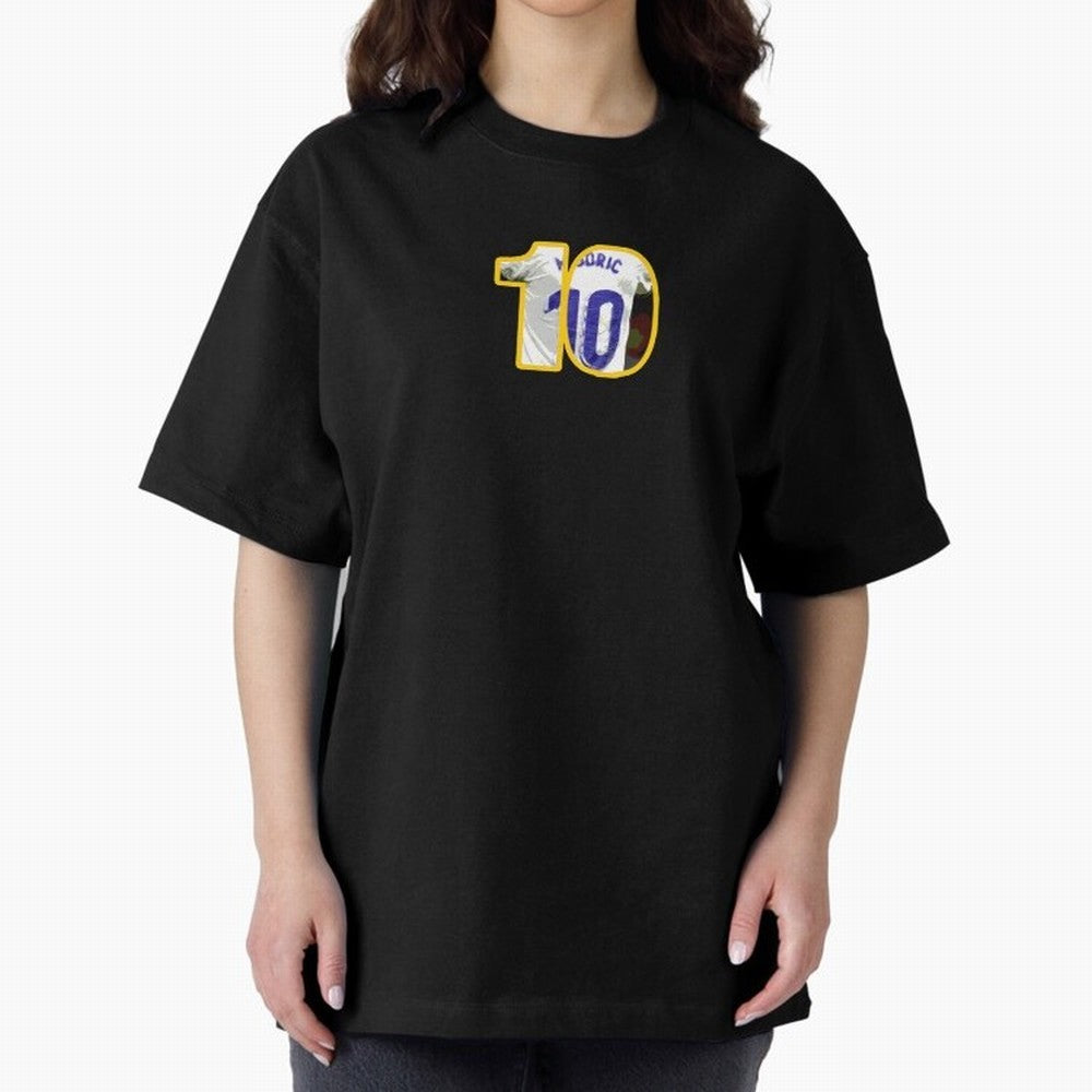 Luka Modric 10 Cut-out Classic T-Shirt Experience Match Day Hype around FIFA World Cup 2026 Group Stage, Messi, Neymar and Mbappe, Germany, Sports Nostalgia, International Competition, Famous Players and Unforgettable Victories; Ideal for Fans Who