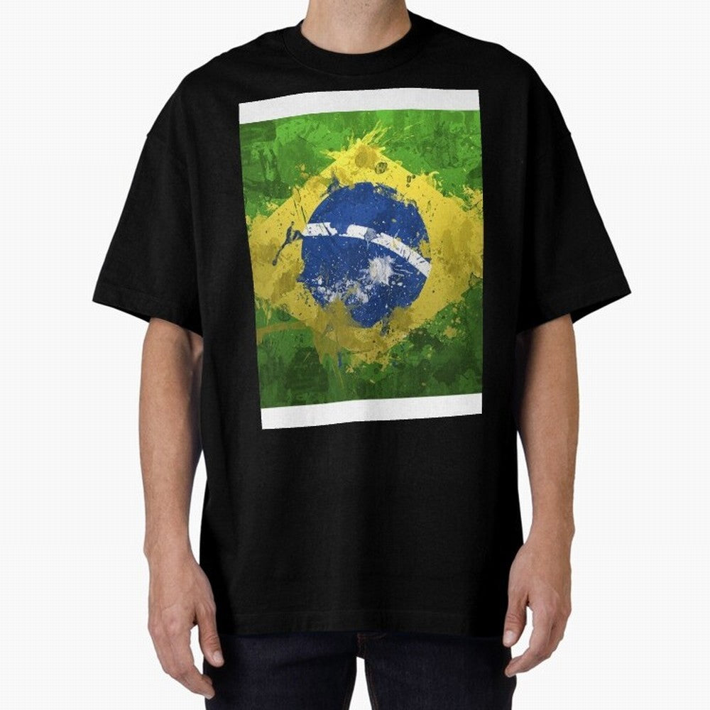 Brasilian Flag Face Mask Graphic T-Shirt Show Passion for the Stars of FIFA World Cup 2026 USA Canada Mexico Spirit, Inspired by Spain and Netherlands, Messi, CR7 and Mbappe, Global Supporter Spirit, Legendary Goals, National Colors and Tournament